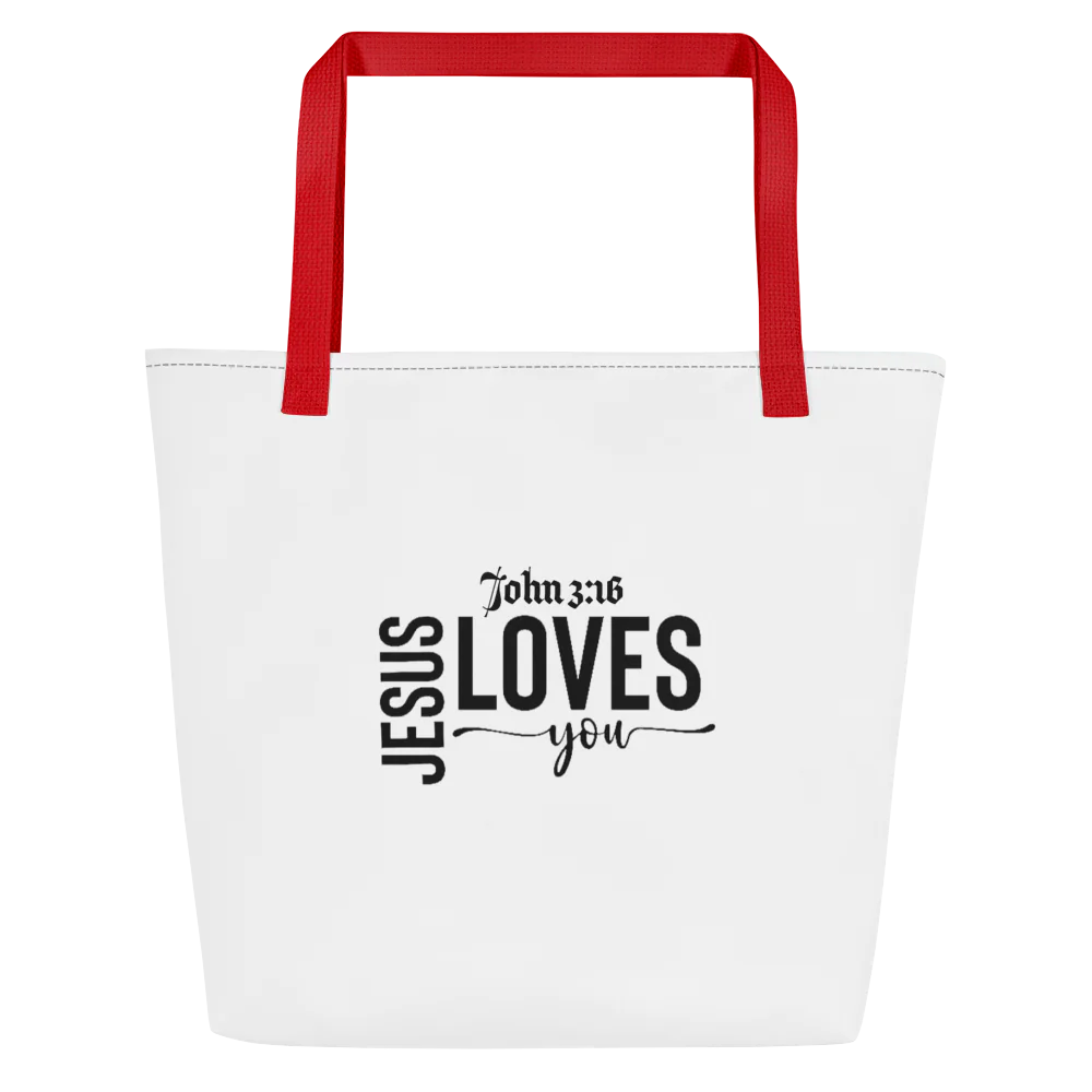 White Large Tote Bag