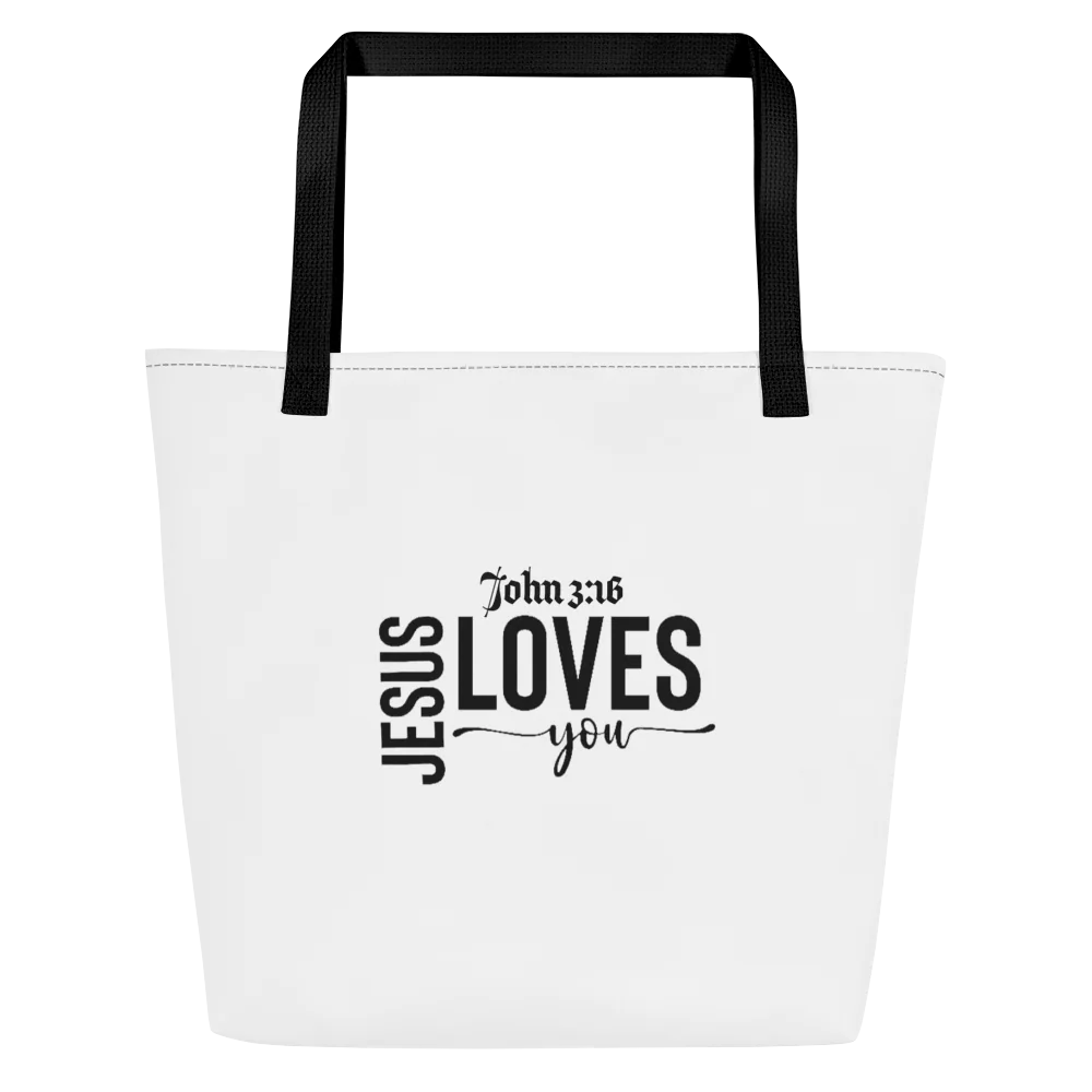 White Large Tote Bag