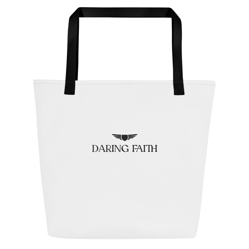 White Large Tote Bag