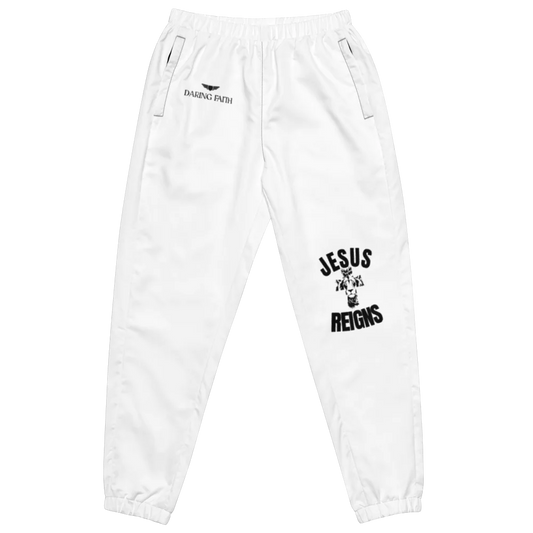 Sporty Unisex White Joggers