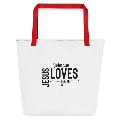 White Large Tote Bag
