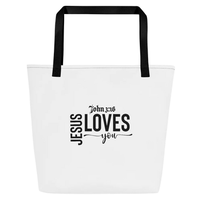 White Large Tote Bag