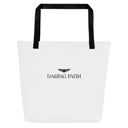 White Large Tote Bag