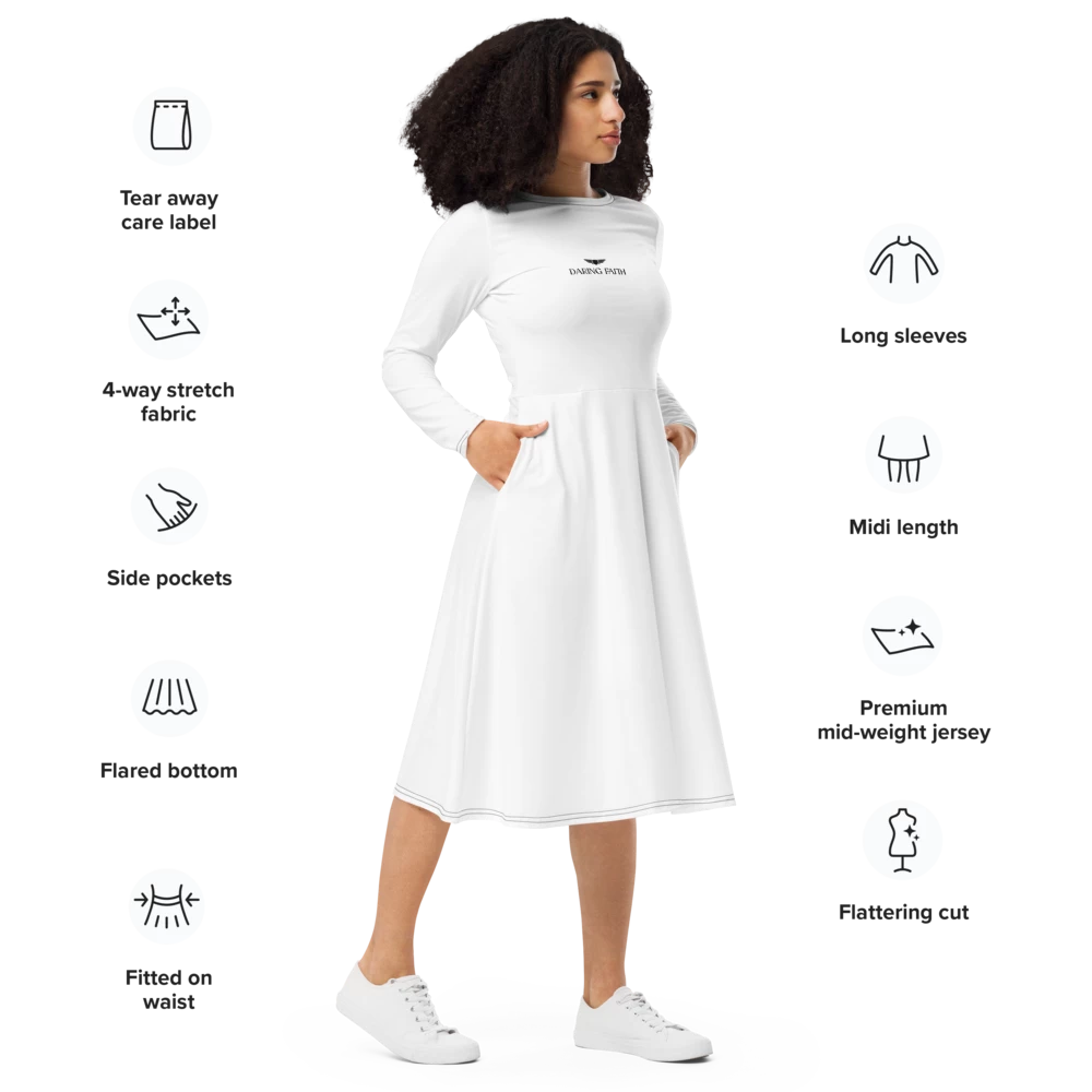 Modest and Stylish White Dress