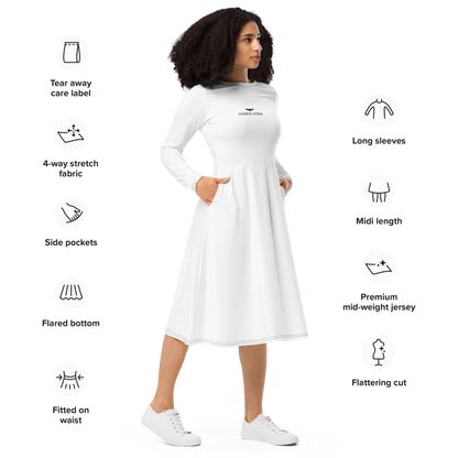 Modest and Stylish White Dress